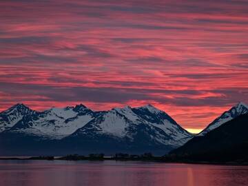 tramonto nello yukon
